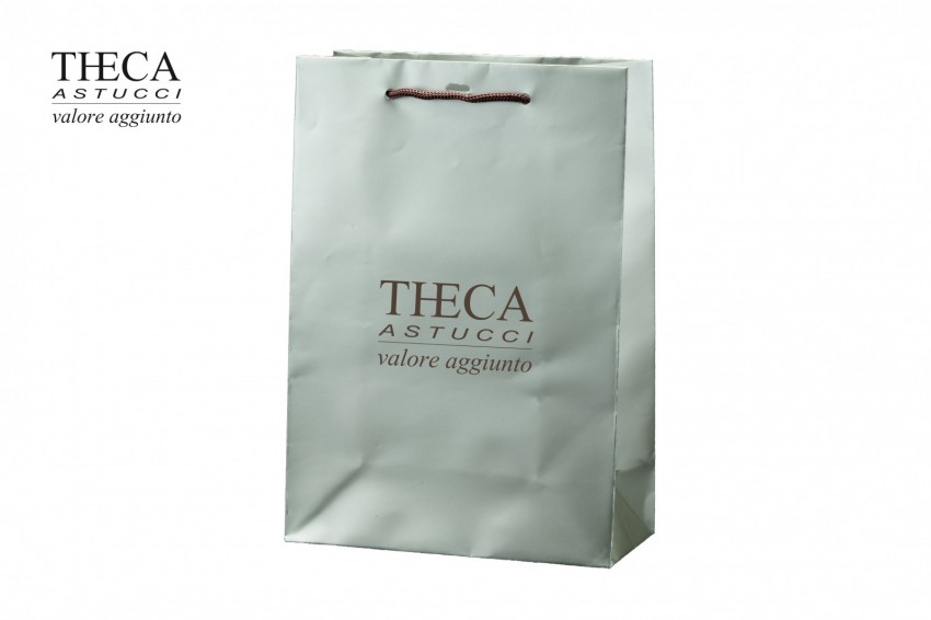 Jewelry gift bags Luxury carrier bags Platino shopper Platino gift bag 19+9x27 platinum