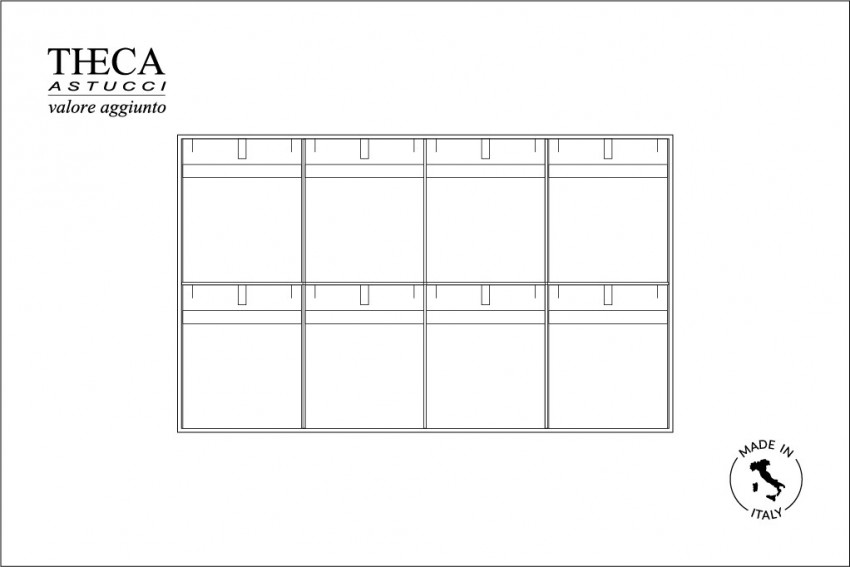 Chloe tray for 15 movable pendant 90x109 mm 376x226x33 - CHL3600 - Photo 4