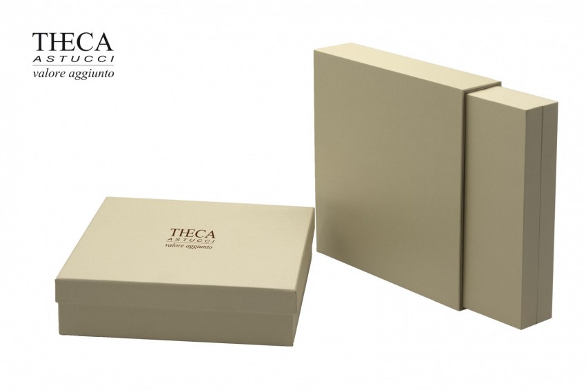 Golden presentation box for necklace with led light 197x197x68 lt.cream - SIR4855 - Photo 3