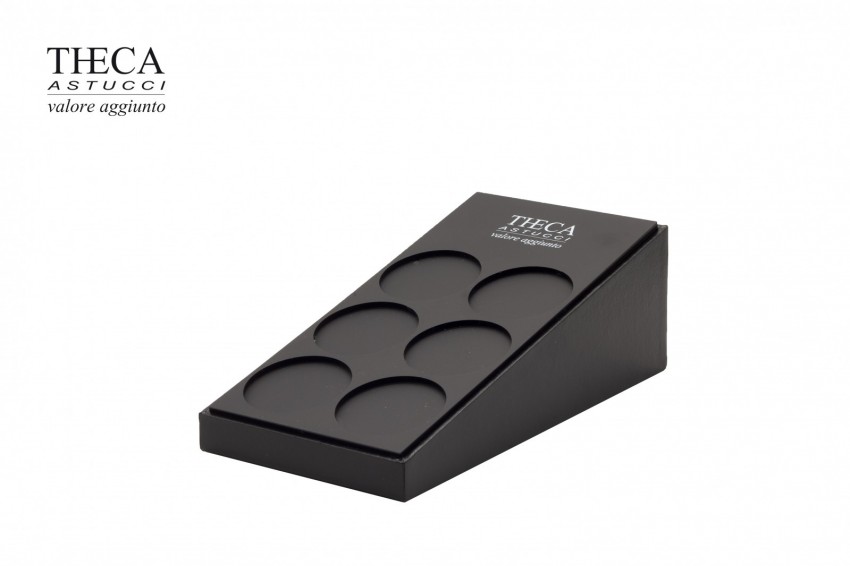 Monete griffes capsule espositore per 6 capsule da moneta 130x73x215 nero - MGC9310 - Foto 2