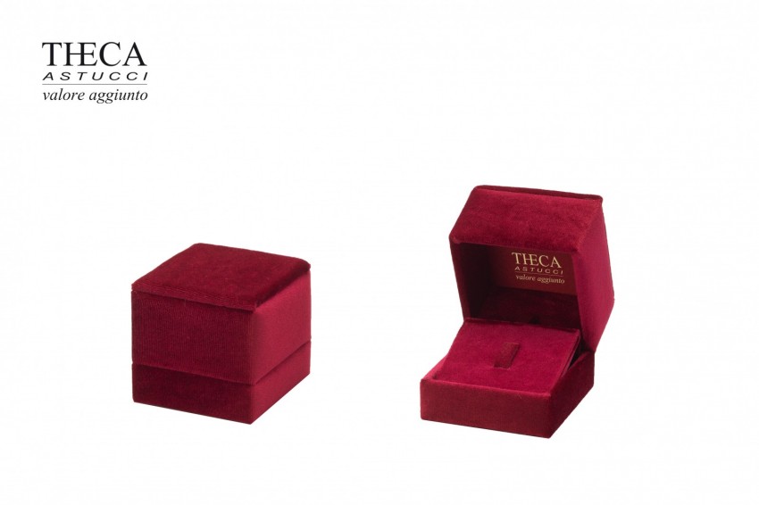Brillante classic presentation box for ring earring 75x72x66 red - BRC0320 - Photo 1