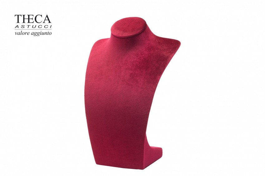 Brillante busto espositore per collana 100x100x275 rosso - BRB4720 - Foto 1