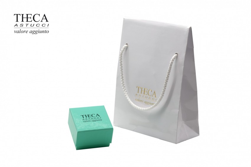 Presentation boxes Gift bags and boxes Vanity acqua Vanity acqua presentation box with gift bag for ring 68x68x48 (35) green