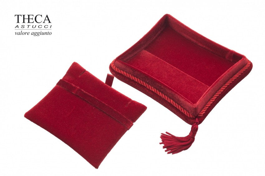 Tiara astuccio per anello pendente 107x90x47 rosso - VEL3722 - Foto 3