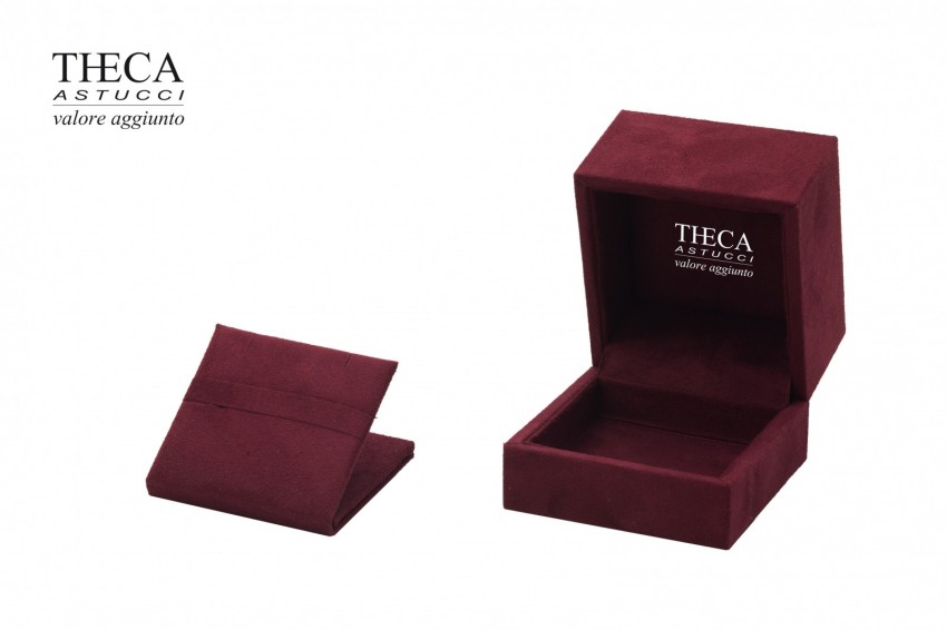 Floyd presentation box for ring earrings 65x67x54 burgundy - FLO0325 - Photo 3
