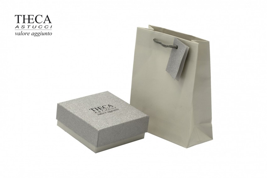 Iridio wedding rings box with gift bag 95x95x39 silver - FED1670 - Photo 2