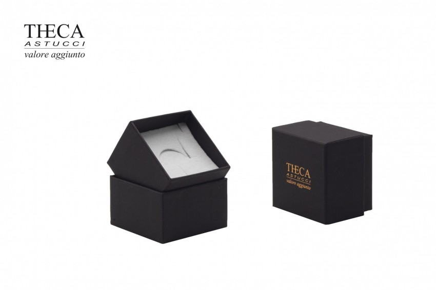 Presentation boxes Cardboard presentation boxes Scuro Scuro presentation box for ring and earrings 58x58x46 (33) black