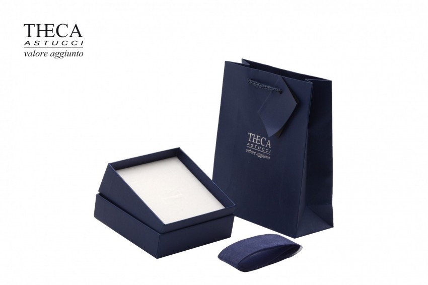 Diamante presentation box with gift bag for pendant earrings 93x93x38 - AUR1640 - Photo 2