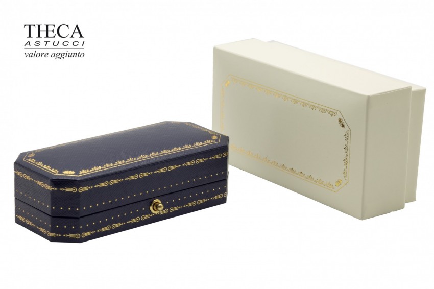 Oxford presentation box for cufflink 100x45x27 navy - 7086140 - Photo 1