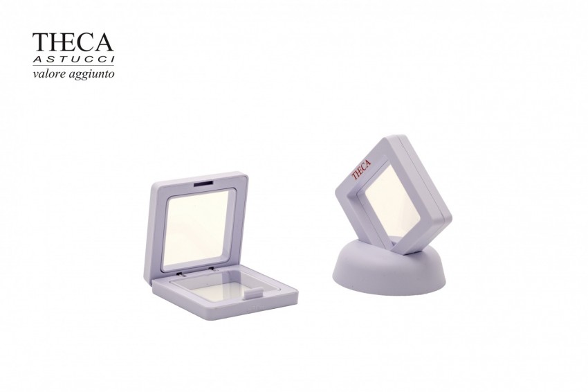 Monete twin astuccio per moneta con finestra e stativo 50x50x12 - MOT1250 - Foto 2