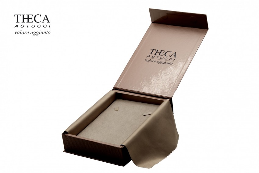 Aliza presentation box for necklace with gift bag 140x195x40 caramel - ALI4778 - Photo 2