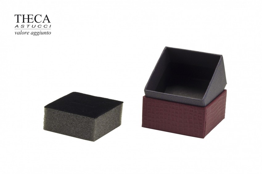 Sabra presentation box for ring 55x55x39 burgundy - SAB1221 - Photo 2