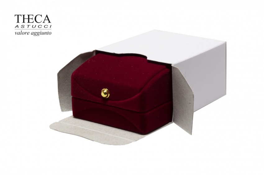 Flora astuccio per orecchini 47x47x40 rosso - 8513020 - Foto 3